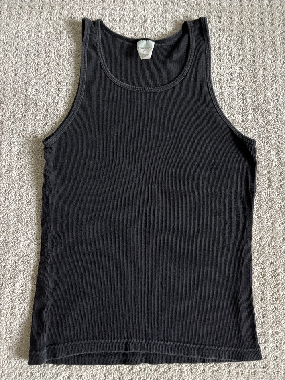 Old Navy Classic Black Ribbed Tank Top Women’s Size Large